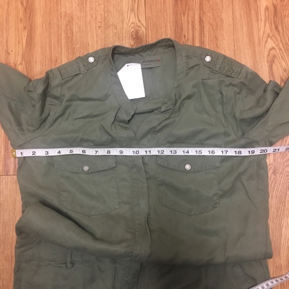 Etienne Marcel Long Sleeve Jumpsuit in Military - Picture 4 of 8